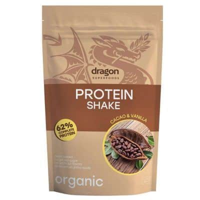 Органски 62% протеински шејк од какао и ванила - 500 гр.