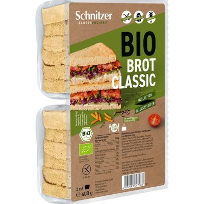 Органски безглутенски бел тост-леб - 400 гр.