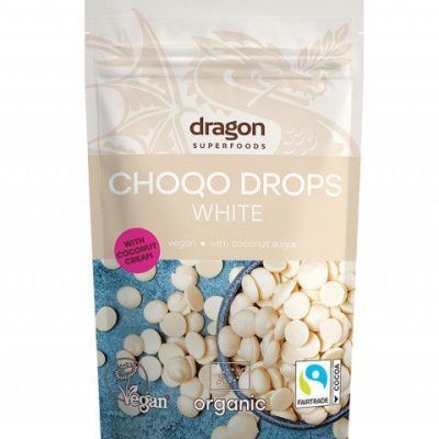 Органски зрна од бело чоколадо - 200 гр.