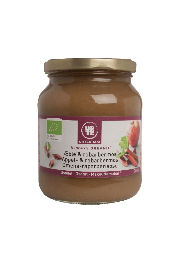 Органска каша од јаболко и ревен без додаден шеќер - 360 гр.