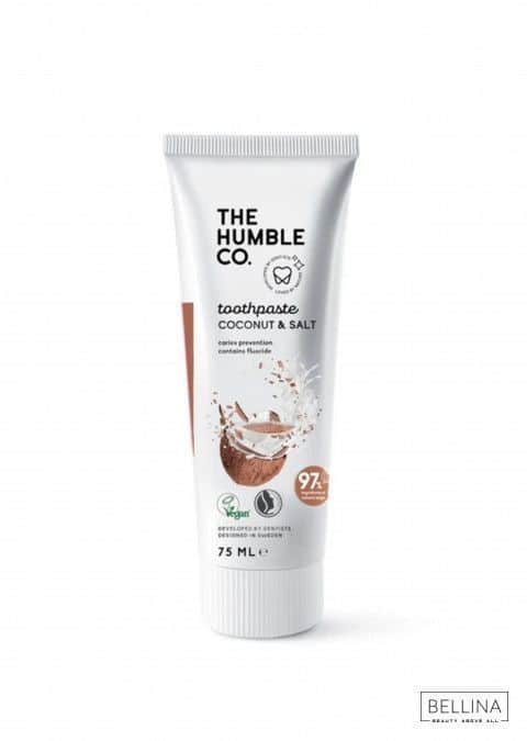 Паста за заби со флуорид со кокос и морска сол - 75 мл.