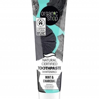 Паста за заби за белеење со јаглен и нане - 100 гр.