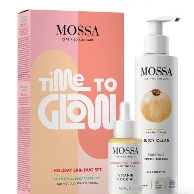 Сет од прочистувачка крем-пена и витаминско масло за лице