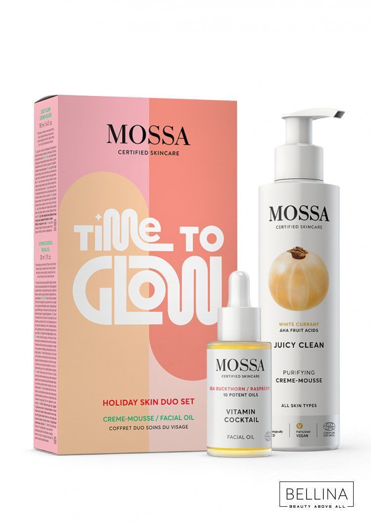 Сет од прочистувачка крем-пена и витаминско масло за лице