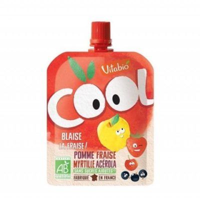 Органско пире од јаболко, јагоди и боровинки за 3+ години - 90 гр.