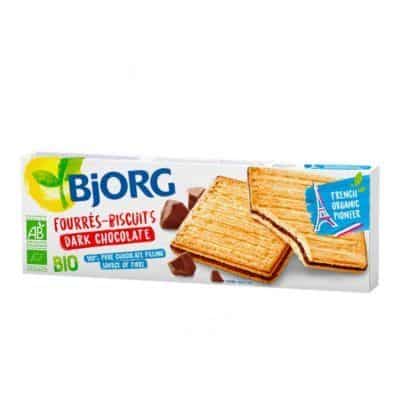 Органски бисквити со темно чоколадо - 150 гр.