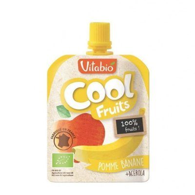 Органско пире од банана и јаболко со ацерола за 3+ години -90 гр.