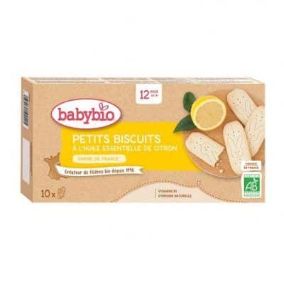 Органски бисквити со есенцијално масло од лимон за 12+ месеци - 160 гр.