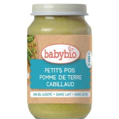 Органска безглутенска каша од грашок, компир и бакалар без додадено млеко и сол за 6+ месеци - 200 г