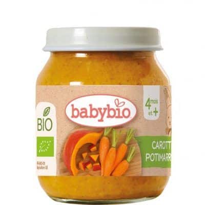 Органска безглутенска каша од морков и тиква без додадено млеко и сол за 4+ месеци - 130 гр.