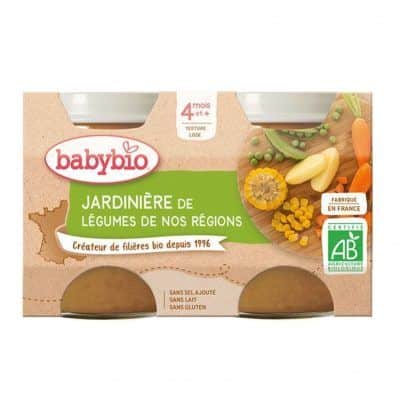 Органска безглутенска каша од градинарски зеленчук без додадено млеко и сол за 4+ месеци - 2х130 гр.