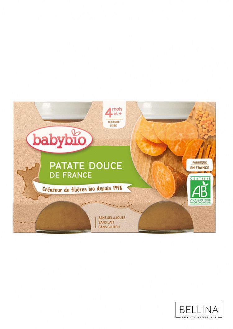 Органска безглутенска каша од сладок компир без додадено млеко и сол за 4+ месеци - 2х130 гр.