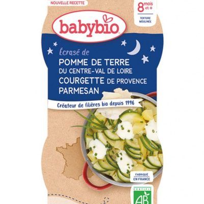 Органски безглутенски ноќен оброк од компир, тиквички и пармезан за 8+ месеци - 2х200 гр.