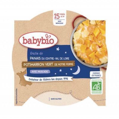 Органски безглутенски ноќен оброк од пашканат, тиквички и морско оревче за 15+ месеци - 260 гр.