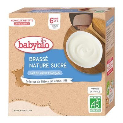 Органско пире од густ јогурт од кравјо млеко за 6+ месеци - 4х85 гр.