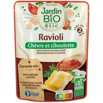 Органски инстант равиоли со козјо сирење и власец - 250 гр.