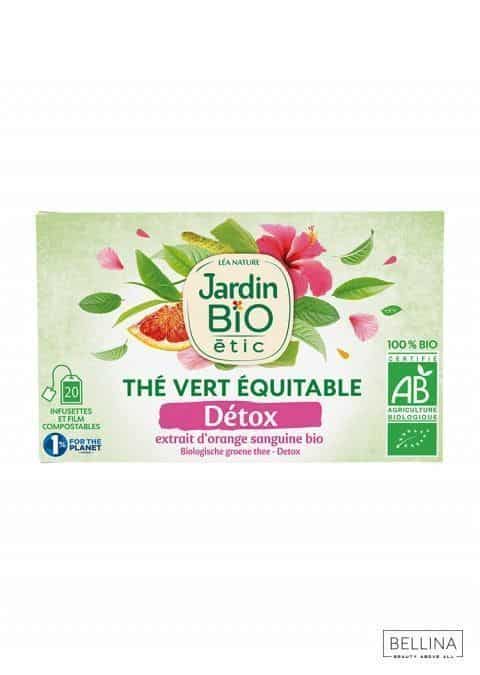 Органски зелен чај со лимон и јагода за детоксификација - 30 гр.