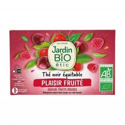 Органски црн чај со вкус на црвени овошки и ванила - 28 гр.