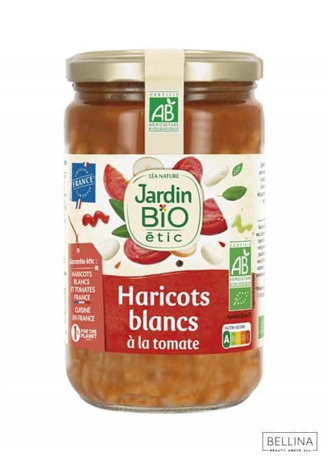 Органски бел грав со домати - 680 гр.