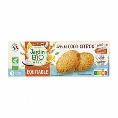 Органски бисквитни путер колачиња со кокос и лимон - 150 гр.