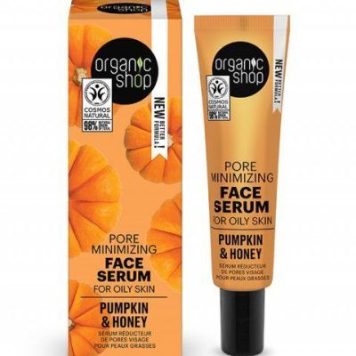 Серум за лице за намалување на пори од тиква и мед - 30 мл.