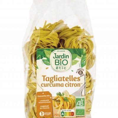 Органски таљатели со куркума и лимон - 250 гр.