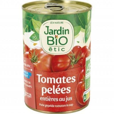 Органски лупени домати - 400 гр.