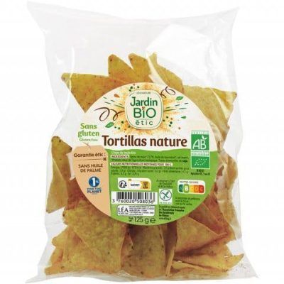 Органски безглутенски тортиља чипс со сол - 125 гр.