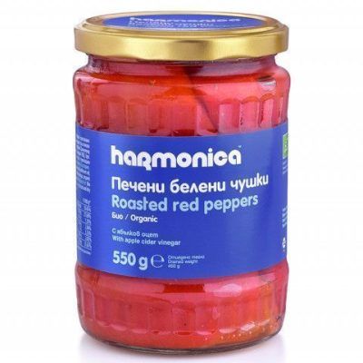 Органски печени црвени пиперки - 550 гр.