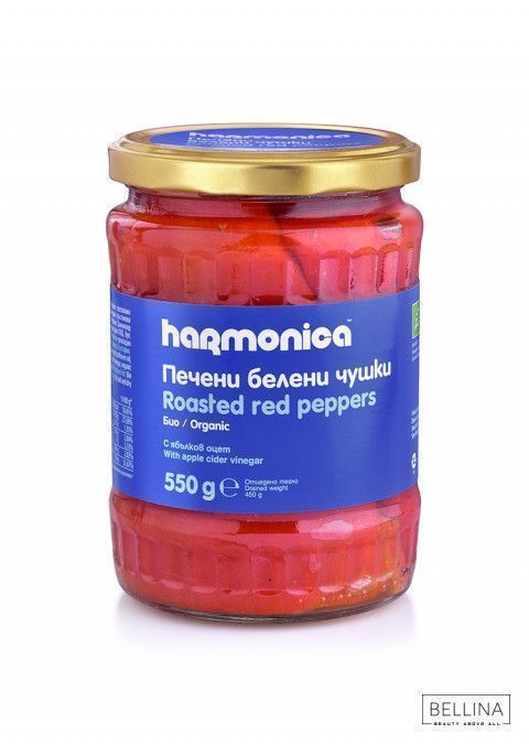 Органски печени црвени пиперки - 550 гр.