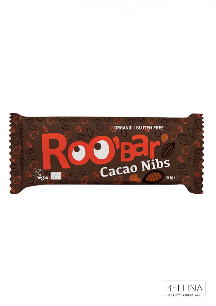 Органски безглутенски бар со зрна од чоколадо и бадеми - 30 гр.