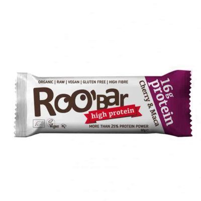 Органски безглутенски протеински бар со цреши и мака - 60 гр.