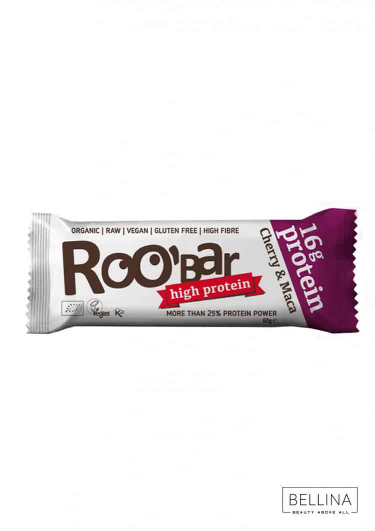 Органски безглутенски протеински бар со цреши и мака - 60 гр.