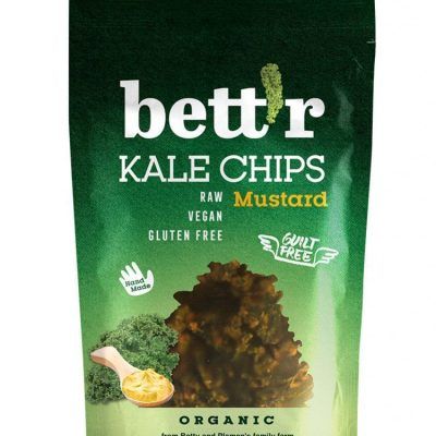 Органски чипс од кељ со сенф и кромид - 30 гр.