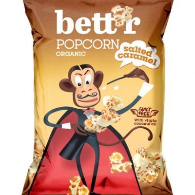 Органски пуканки со солена карамела - 60 гр.