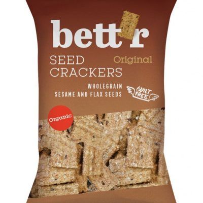 Органски крекери со сусам и ленено семе - 150 гр.
