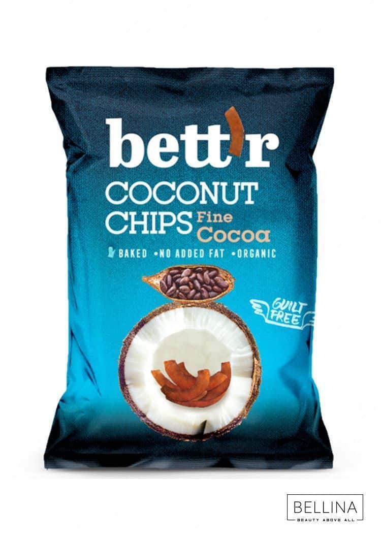 Органски чипс од кокос со какао - 40 гр.