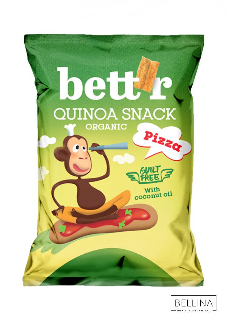 Органски флипс од киноа со вкус на пица - 50 гр.