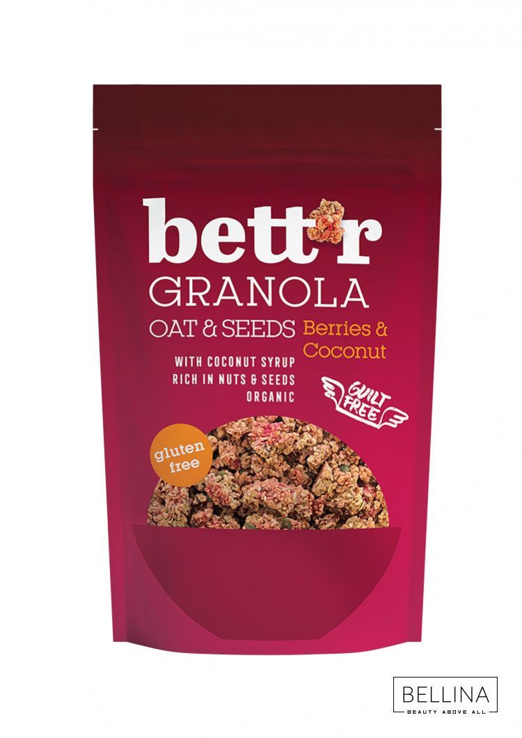 Органска безглутенска гранола со бобинки и кокос - 300 гр.