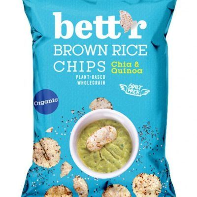 Органски чипс од кафен ориз со чиа и киноа - 60 гр.