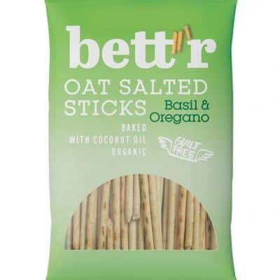 Органски овесни соленки со босилек и оригано - 50 гр.