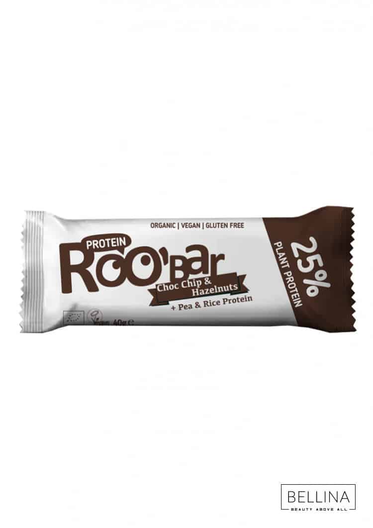 Органски безглутенски протеински бар со чоколадо и лешници - 40 гр.