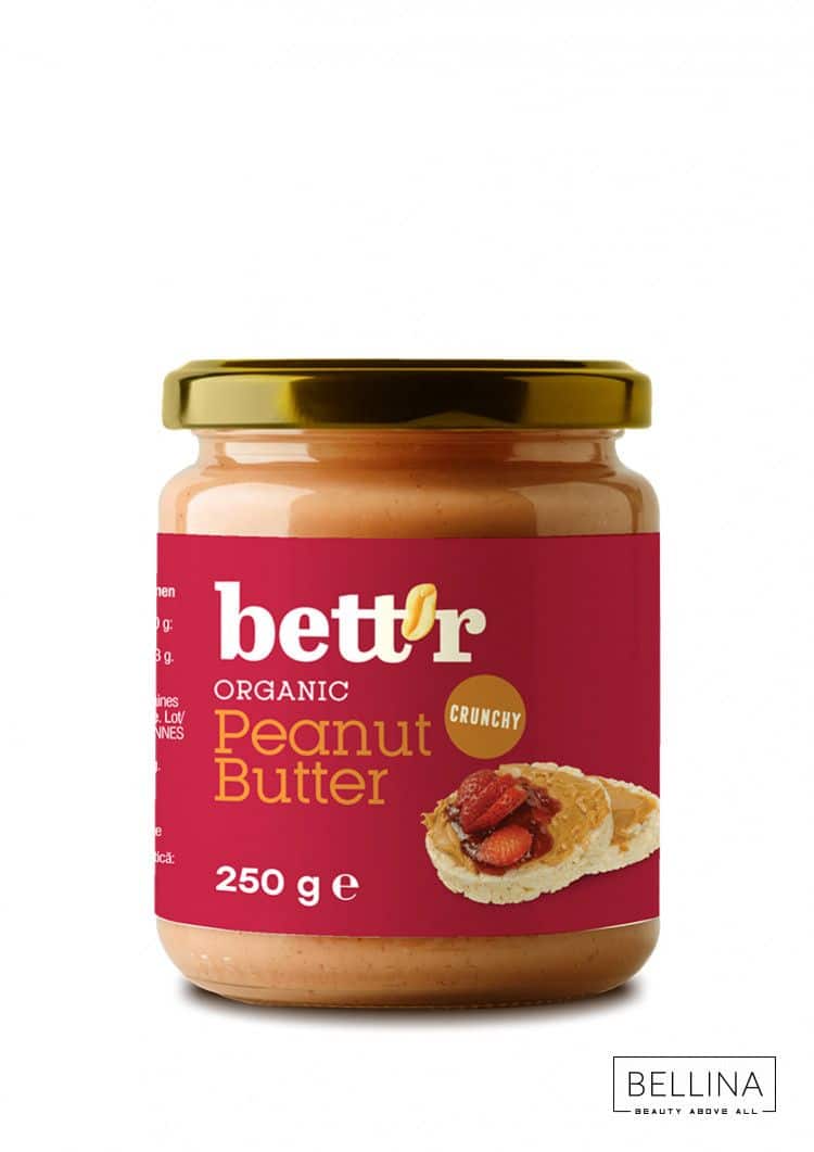 Органски солен крцкав путер од кикирики - 250 гр.