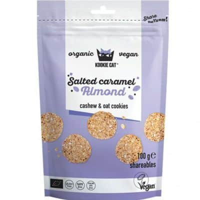 Органски безглутенски мини колачиња со солени карамелизирани бадеми - 100 гр.