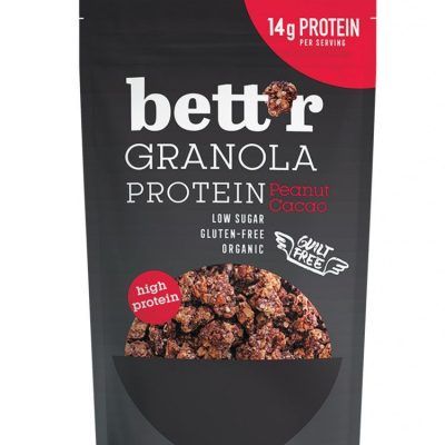 Органска протеинска гранола со кикирики и какао- 300 гр.