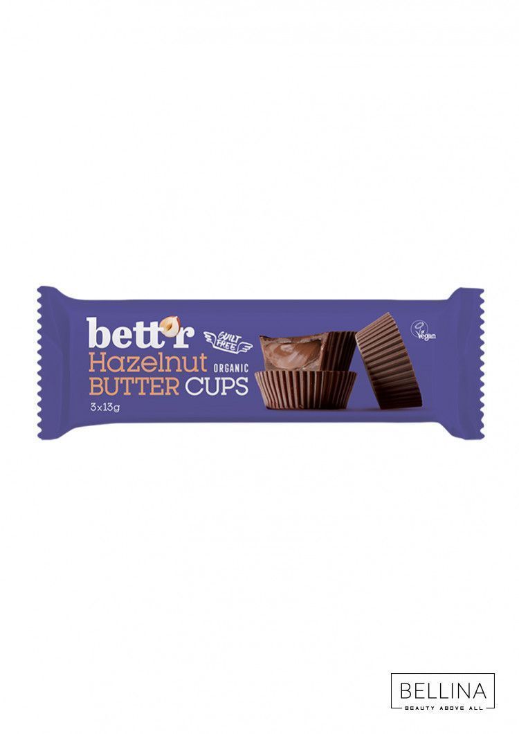 Органско пралине со фил од путер од лешници - 39 гр.