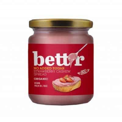 Органски намаз од  јагоди и индиски ореви без додаден шеќер - 250 гр.