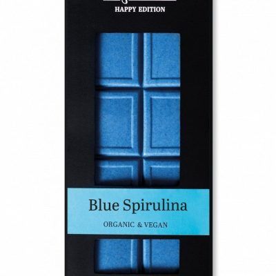 Органско безглутенско чоколадо со сина спирулина - 60 гр.