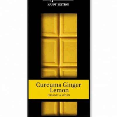 Органско безглутенско чоколадо со куркума, ѓумбир и лимон - 60 гр.