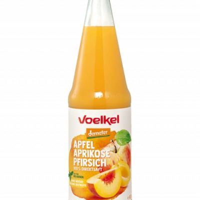 Органски сок од јаболка, кајсија и праска - 700 мл.